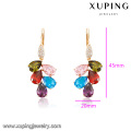 94596 colorful pendant gold plated crystal Earring Jewelry for christmas gifts